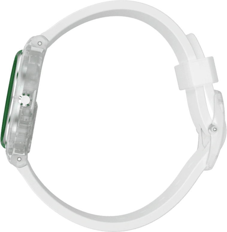 Swatch,Originals 34mm,34mm,Plastic,Pink,Green,Sapphire,Crystal Glass,GE714
