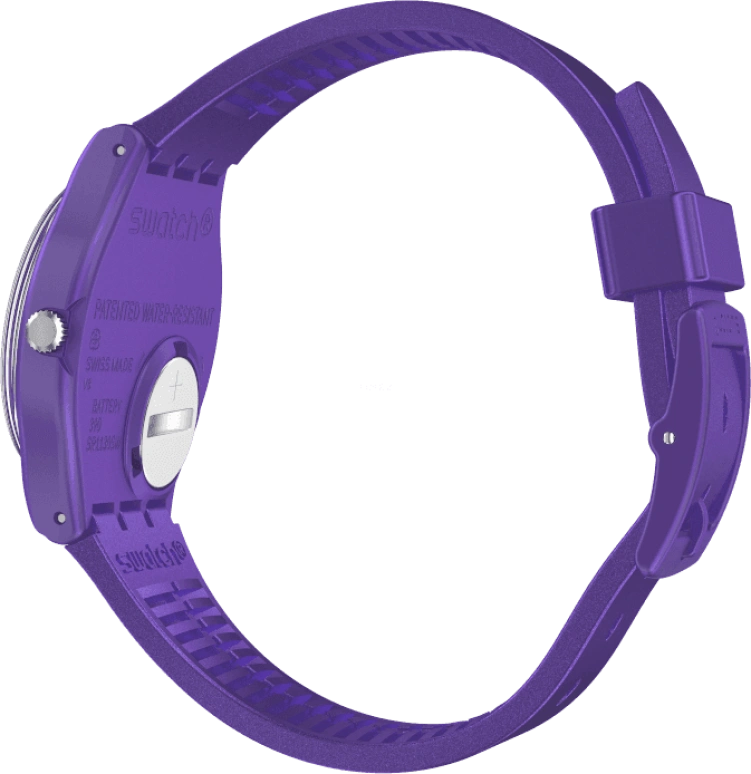 Swatch,Originals 34mm,34mm,Plastic,Purple,GV402