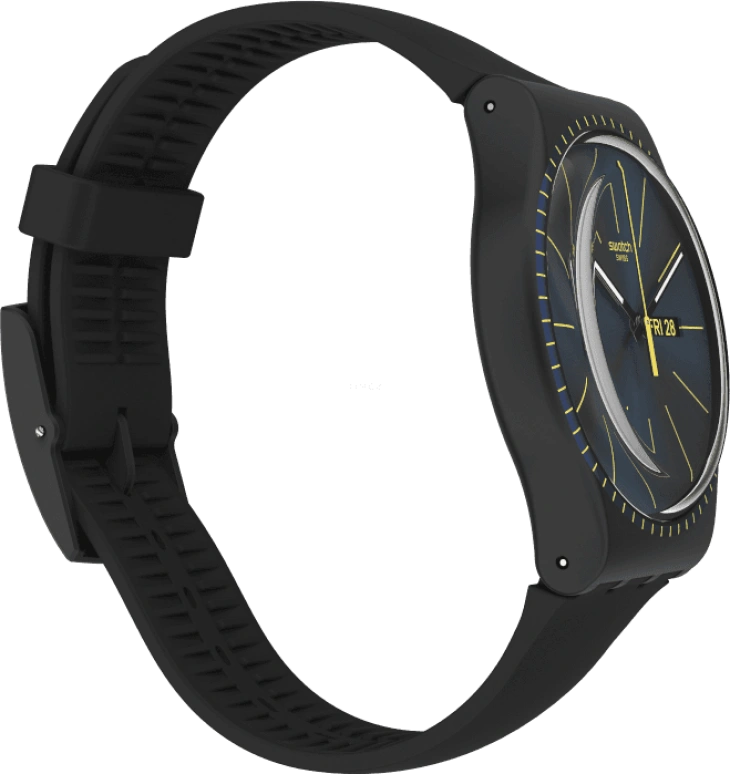 Swatch,Originals 41x47.40mm,41x47.40mm,Plastic,Black,SUOB731