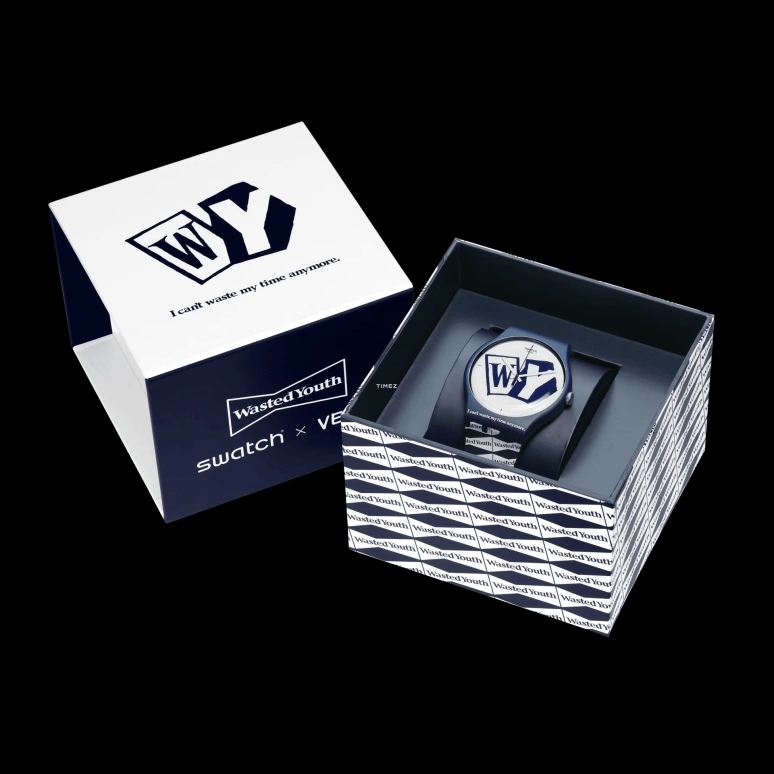 Swatch,Originals 41mm,41mm,Bio-sourced,Blue,White,Quartz,Round,Blue,SO29Z141