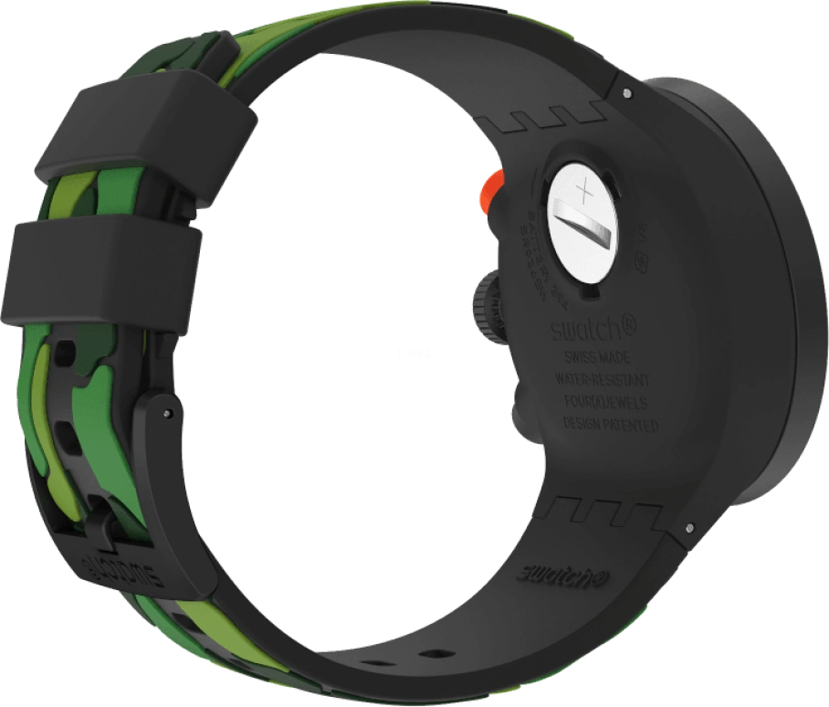 Swatch,THE BOLD 47mm,47mm,Plastic,Black,SB02B409