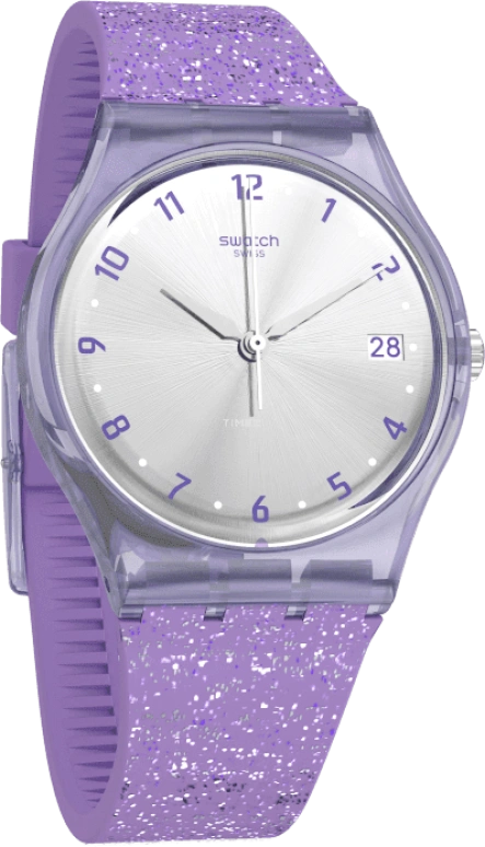 Swatch,Originals 34mm,34mm,Plastic,Silver,Open,GV400