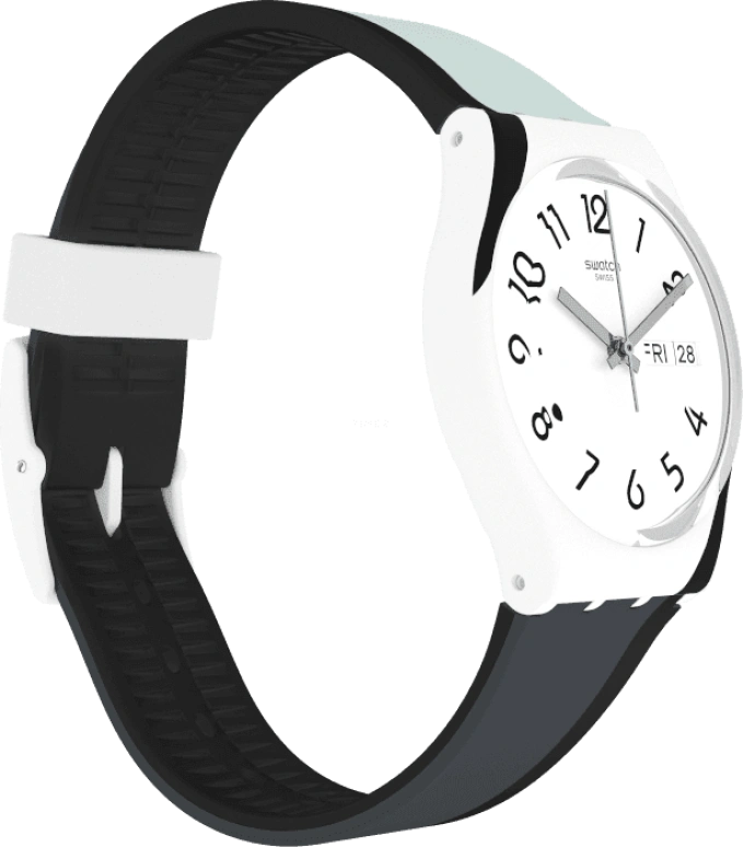 Swatch,Originals 34mm,34mm,Plastic,White,GW711