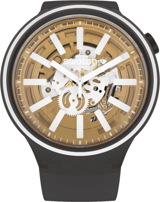 Swatch,THE BOLD 47mm,47mm,Plastic,Yellow,SO27B114