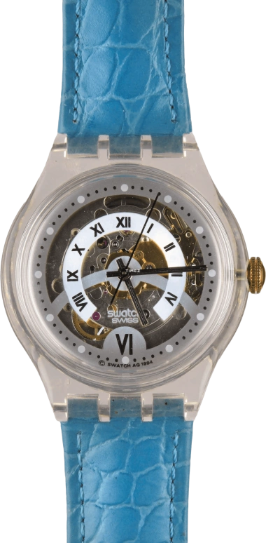 Swatch,Other 36mm,36mm,Plastic,Skeleton,Automatic,Sapphire,Tonneau,SAK118