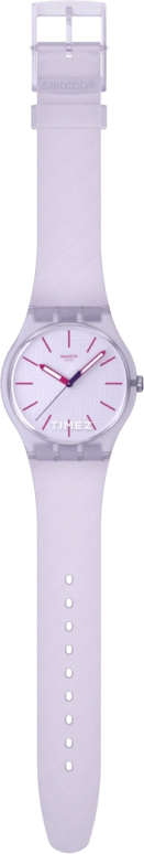 Swatch,Originals 41mm,41mm,Bio-sourced,Purple,Quartz,Bio-sourced,Glass,Round,SO29V101