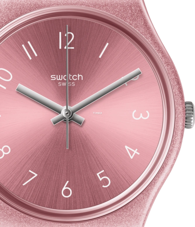 Swatch,Originals 34mm,34mm,Plastic,Pink Red,Quartz,Tonneau,GP161