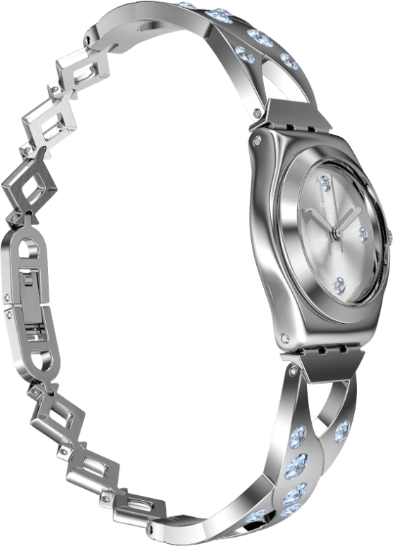 Swatch,IRONY 25mm,25mm,Stainless Steel,Silver White,YSS332G