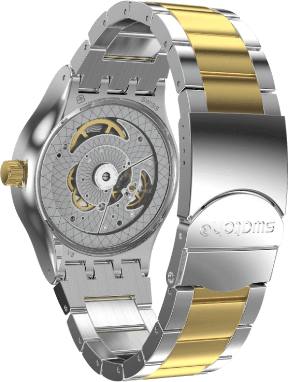 Swatch,IRONY 42mm,42mm,Gold,Open,YIS429G
