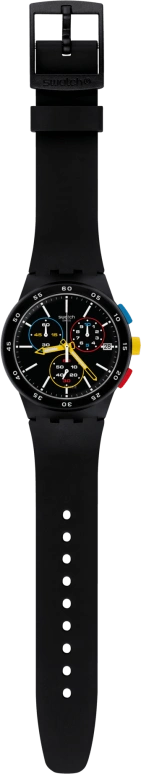 Swatch,Originals 42mm,42mm,Plastic,Black,SUSB416