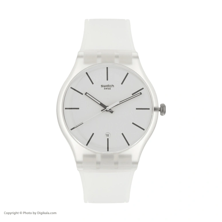 Swatch,Originals 41mm,41mm,Plastic,White,Quartz,Day,Round,SO29K401