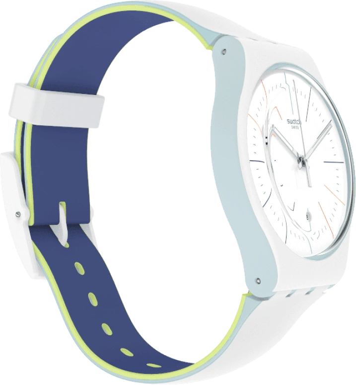 Swatch,Originals 41mm,41mm,Plastic,White,SUOS404