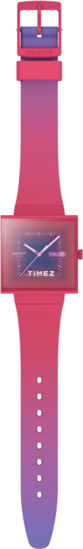 Swatch,Originals 41.80mm,41.80mm,Bioceramic,Pink,Purple,Quartz,Date,Day,SO34R700