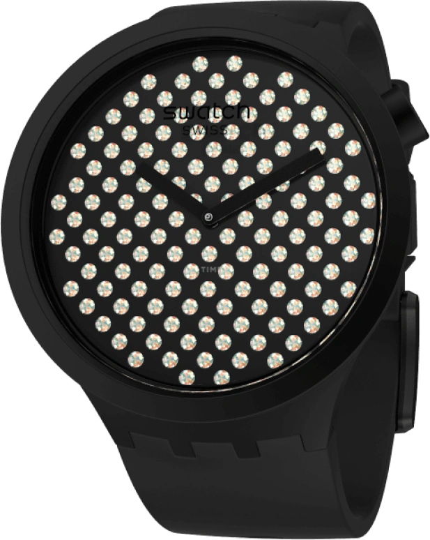 Swatch,THE BOLD 47mm,47mm,Plastic,Black,SO27Z107