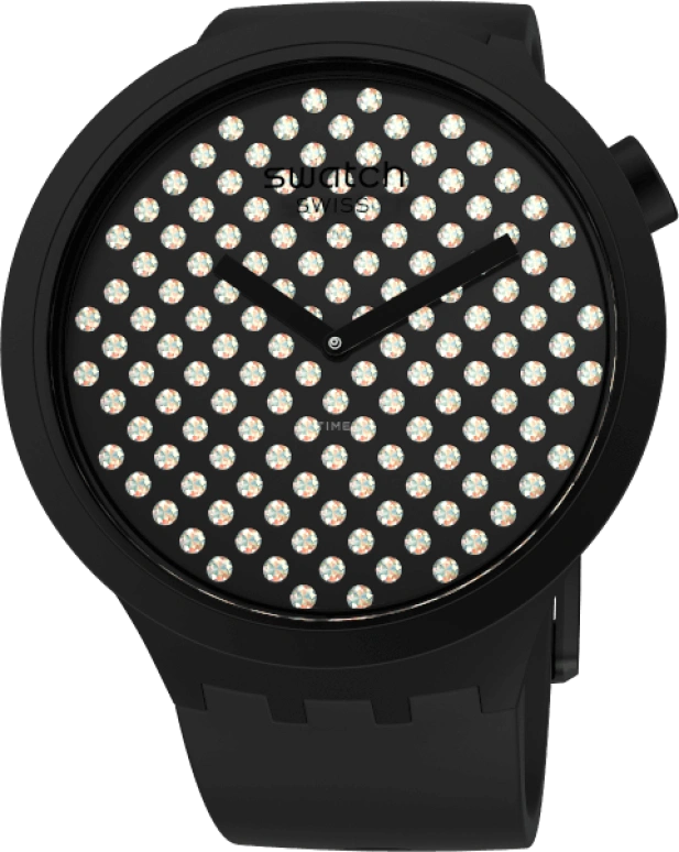 Swatch,THE BOLD 47mm,47mm,Plastic,Black,SO27Z107