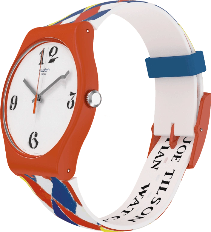 Swatch,Originals 41mm,41mm,Plastic,White,Sapphire,Crystal Glass,SUOZ312S