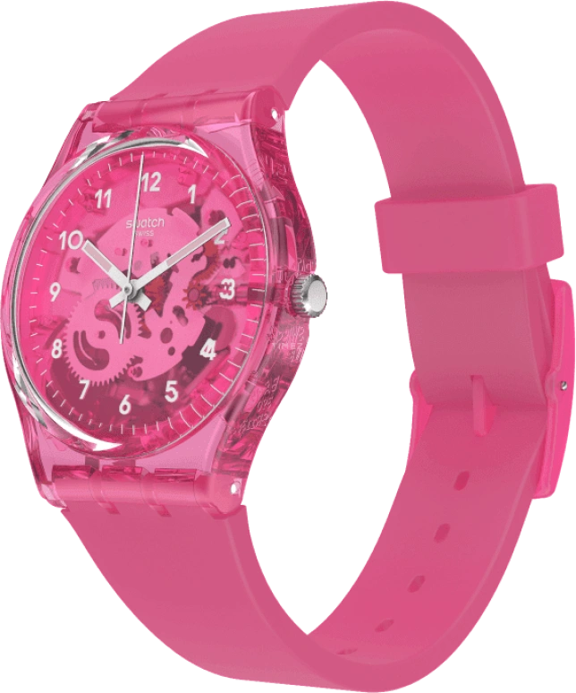 Swatch,Originals 34mm,34mm,Plastic,Pink,GP166
