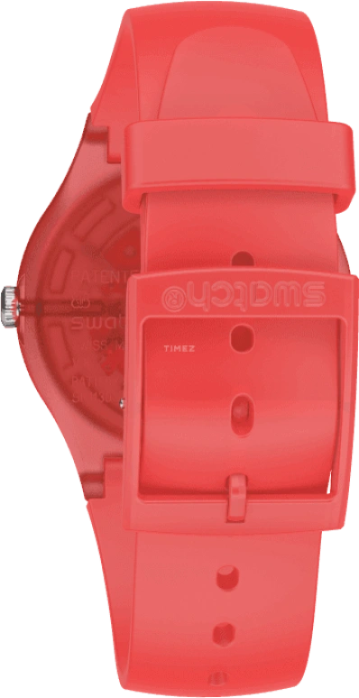 Swatch,Originals 41mm,41mm,Plastic,Red,SUOO105