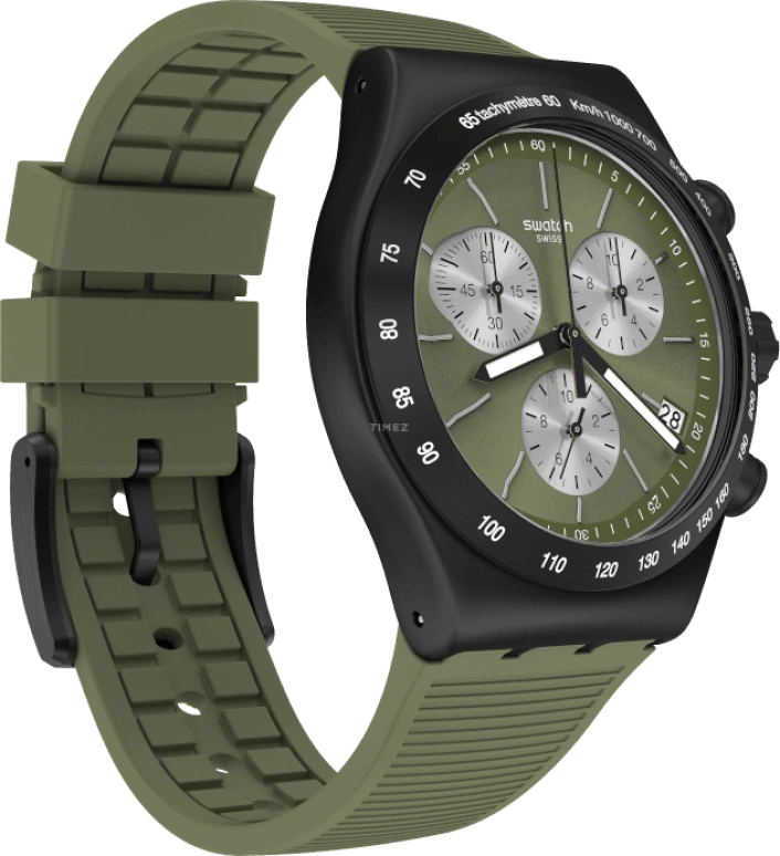 Swatch,IRONY 43x49mm,43x49mm,Green,YVB411