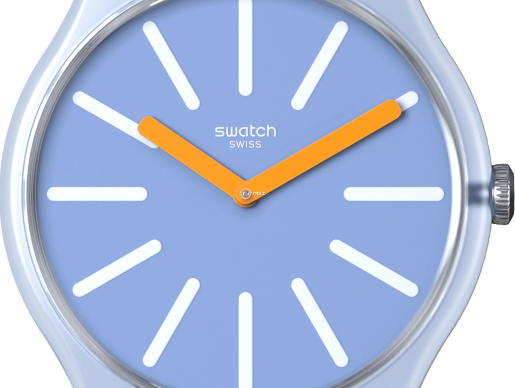Swatch,Other 41mm,41mm,Bio-sourced,Blue,Quartz,Sapphire,Crystal Glass,Round,SO29S100