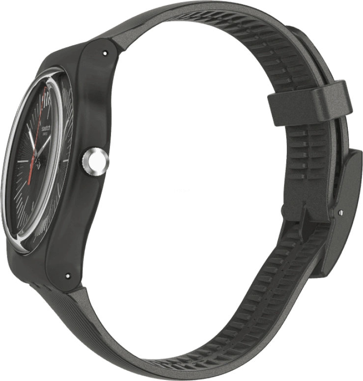 Swatch,Originals 41x47.40mm,41x47.40mm,Plastic,Black,SUOB178