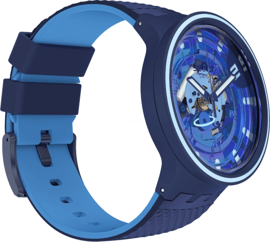 Swatch,Other 47mm,47mm,Sapphire,Crystal Glass,SB01N101