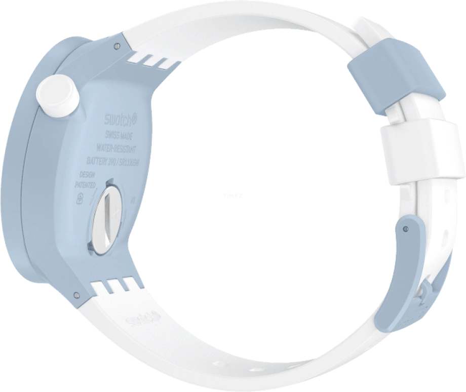 Swatch,THE BOLD 47mm,47mm,Bioceramic,Ceramic,White,SB03N101
