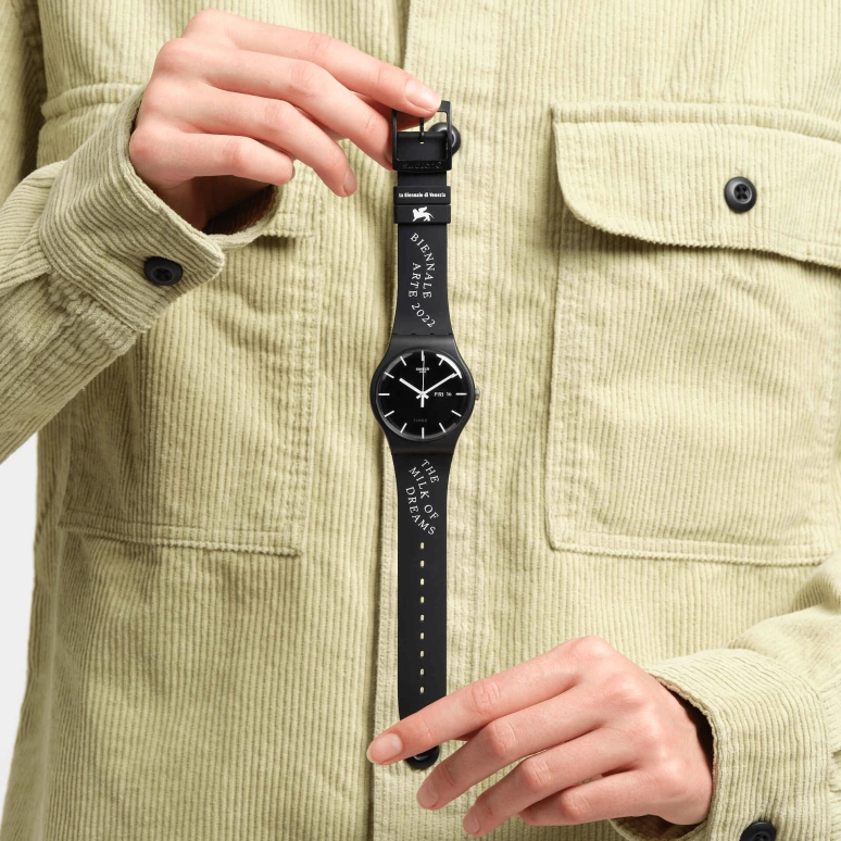 Swatch,Originals 41mm,41mm,Plastic,Black,SUOB720R