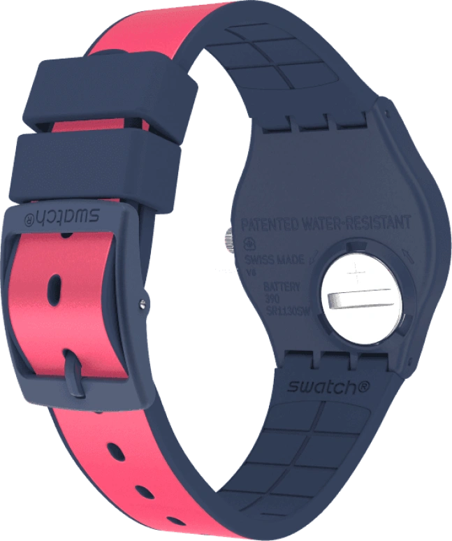 Swatch,Originals 34mm,34mm,Plastic,Pink,GN264