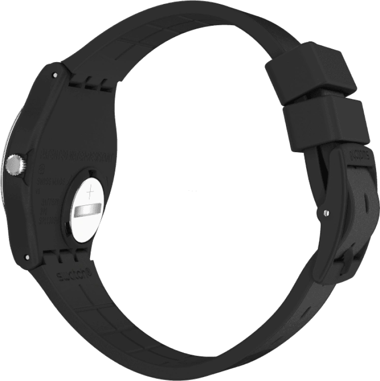 Swatch,Originals 34mm,34mm,Plastic,Black,GB326