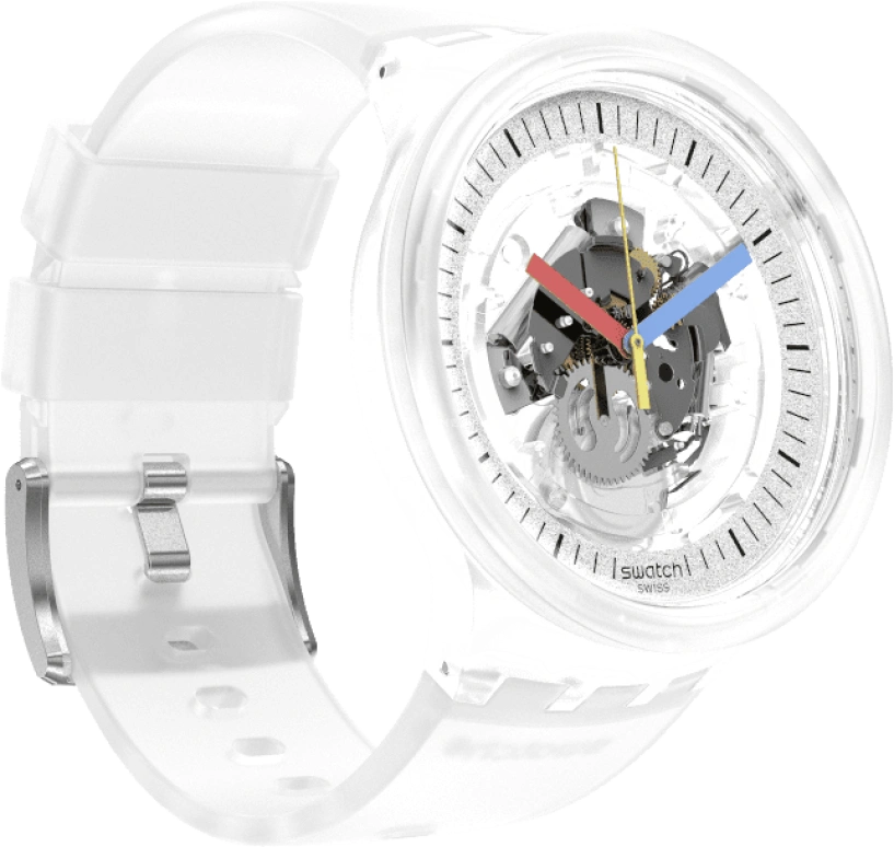 Swatch,CLEAR 47mm,47mm,Open,SB01K100
