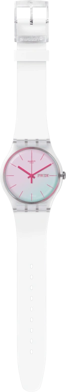 Swatch,Originals 41mm,41mm,Plastic,Blue,Pink,Sapphire,Crystal Glass,SUOK713