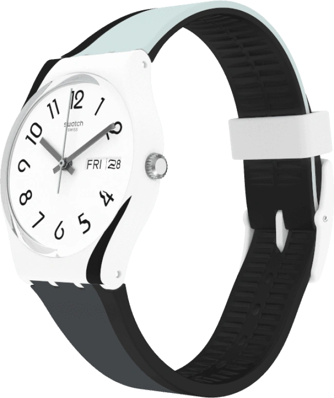 Swatch,Originals 34mm,34mm,Plastic,White,GW711