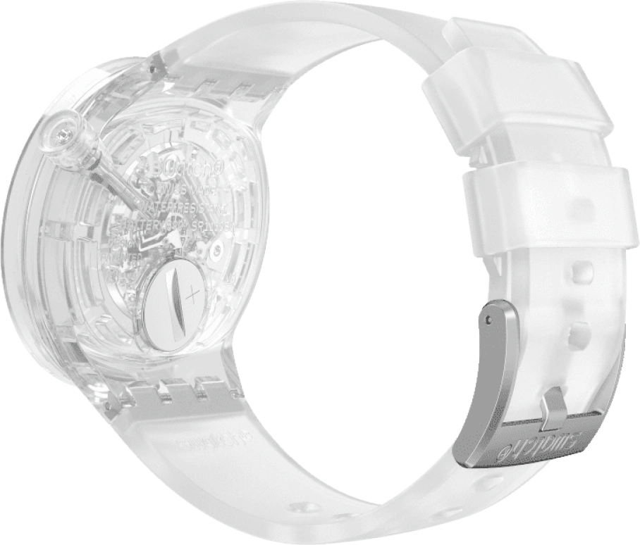Swatch,THE BOLD 47mm,47mm,Plastic,Transparent,SO27E100