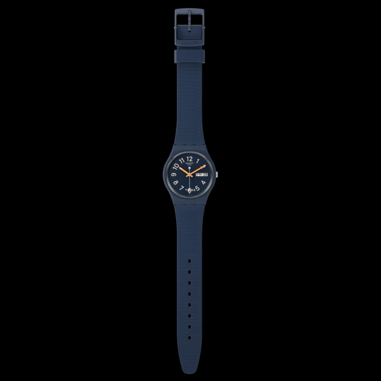 Swatch,Originals 34mm,34mm,Bio-sourced,Blue,Quartz,Date,Day,SO28I700