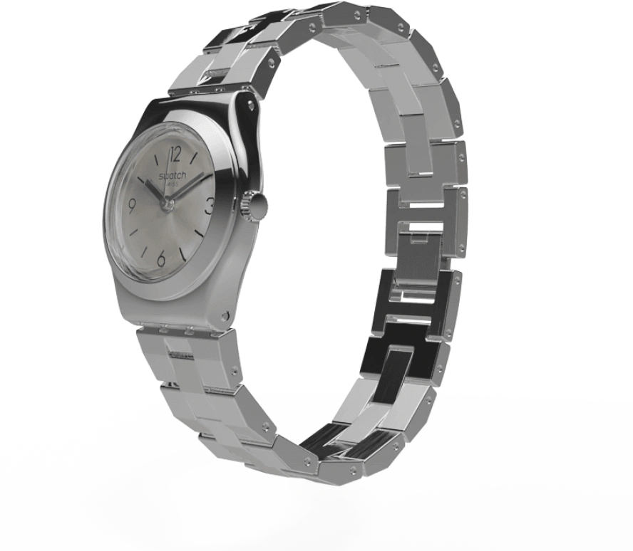 Swatch,IRONY 25mm,25mm,Stainless Steel,Silver,YSS300G