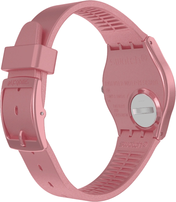 Swatch,Originals 34mm,34mm,Plastic,Pink,Sapphire,Crystal Glass,GP404