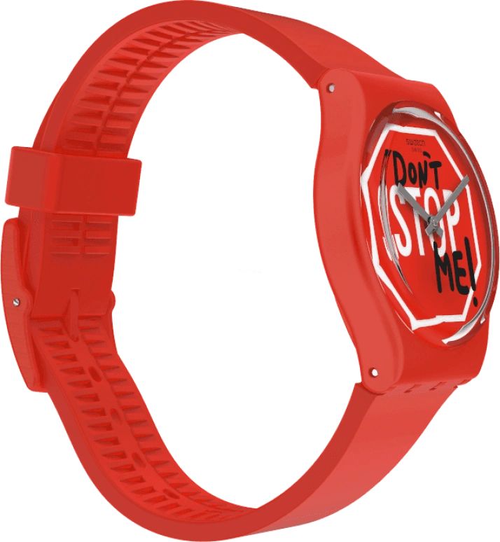 Swatch,Originals 34mm,34mm,Plastic,Red,GR183