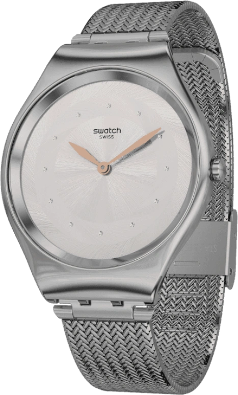 Swatch,SKIN 38mm,38mm,Stainless Steel,Pink Red,Red,SYXS117M