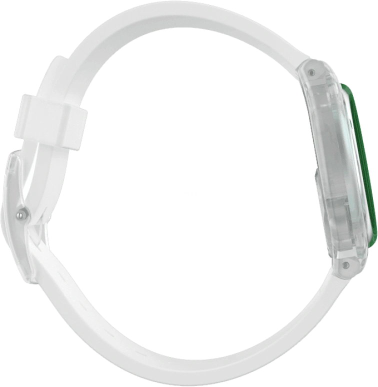 Swatch,Originals 34mm,34mm,Plastic,Pink,Green,Sapphire,Crystal Glass,GE714