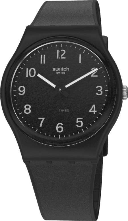 Swatch,Originals 34mm,34mm,Plastic,Black,GB326