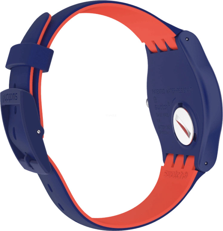 Swatch,Originals 41mm,41mm,Plastic,Blue,Sapphire,Crystal Glass,SUON146