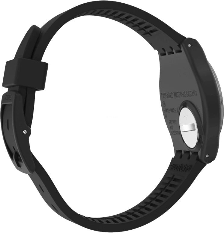 Swatch,Originals 34mm,34mm,Plastic,Black,Closed,GB330