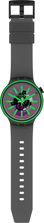 Swatch,THE BOLD 47mm,47mm,Plastic,Purple,SO27B113