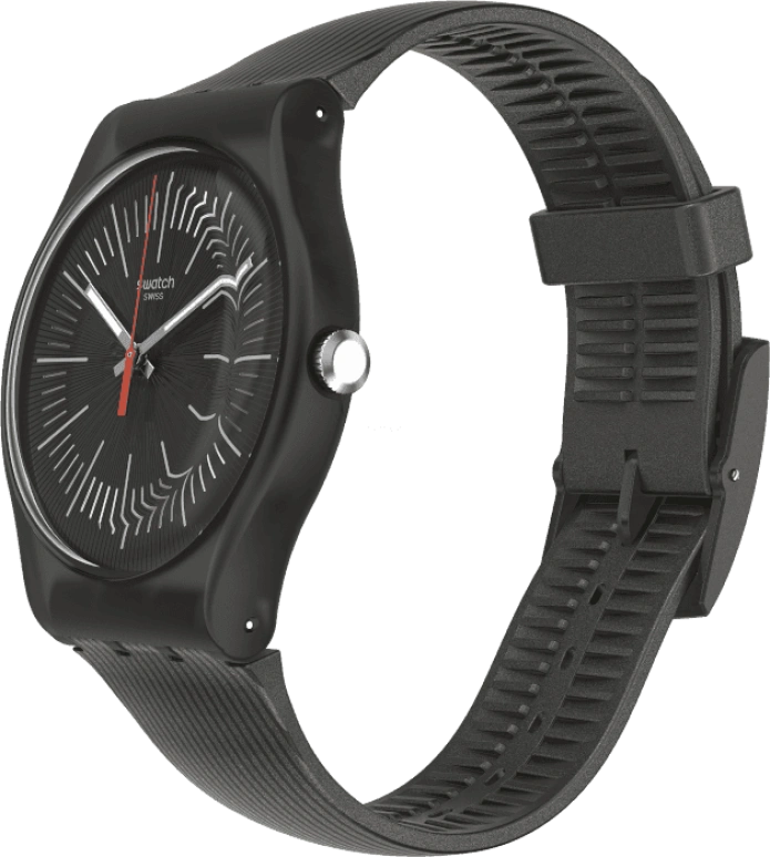 Swatch,Originals 41x47.40mm,41x47.40mm,Plastic,Black,SUOB178
