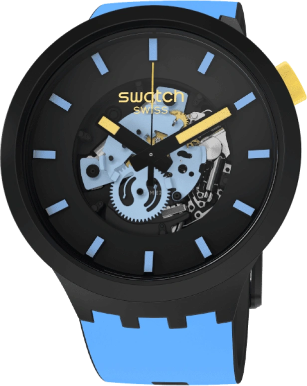 Swatch,THE BOLD 47mm,47mm,Black,SB03B108