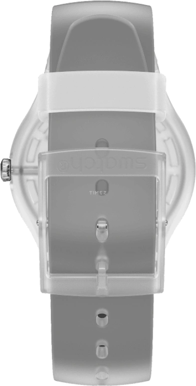 Swatch,Originals 41mm,41mm,Plastic,Skeleton,Quartz,Round,Transparent,SUOK157