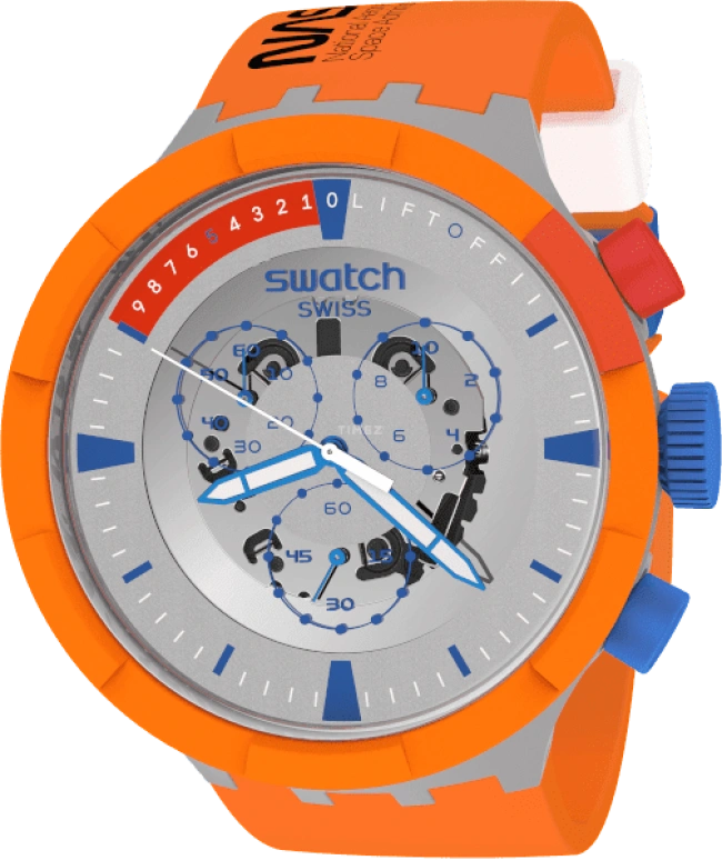 Swatch,THE BOLD 47mm,47mm,Bioceramic,Ceramic,Sapphire,Crystal Glass,SB04Z401