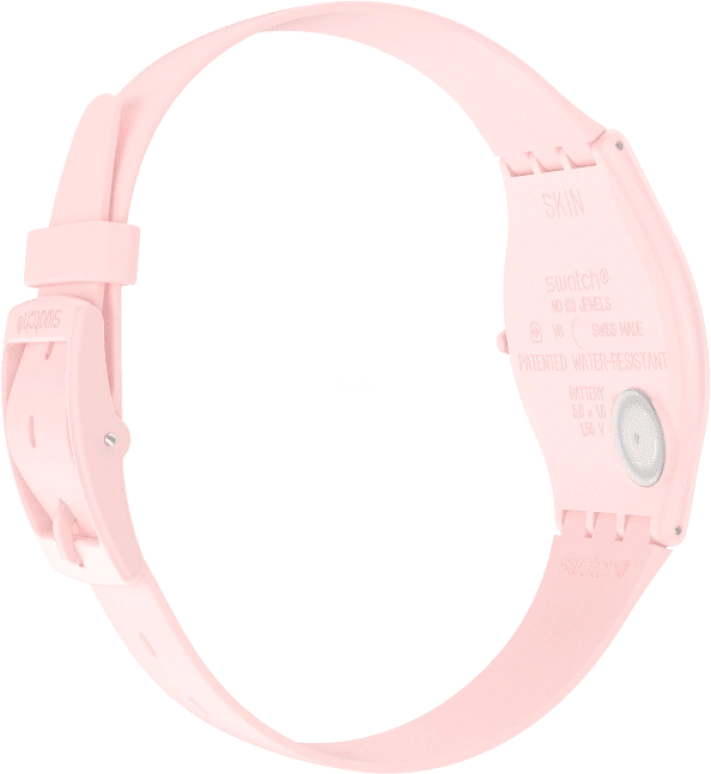 Swatch,SKIN 34mm,34mm,Ceramic,Pink,Closed,SS09P100