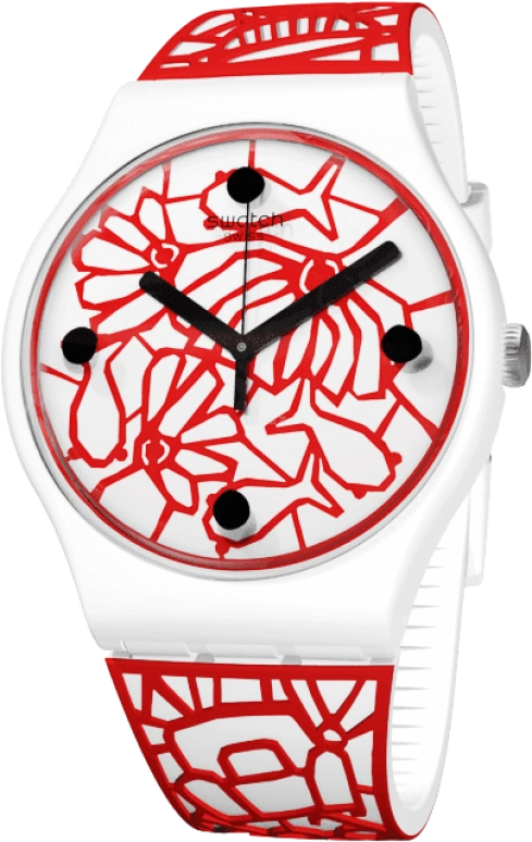 Swatch,Originals 41mm,41mm,Plastic,White,Closed,SUOZ259C